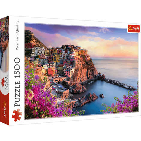 Puzzle Trefl 1500el Widok na miasteczko Manarola